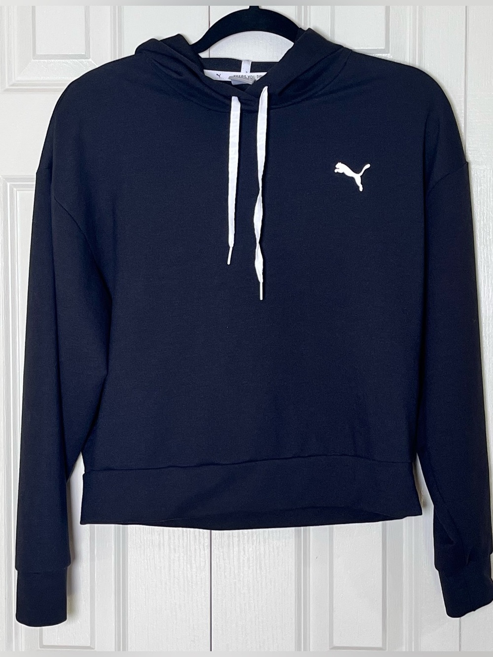 Puma Women’s Cropped Hooded Sweatshirt Modern Sport
Pullover Black Size Small